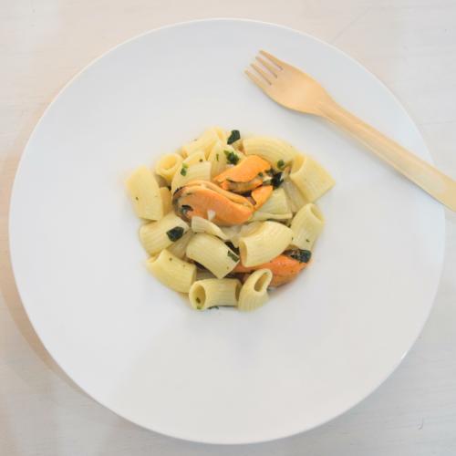 pasta con mejillones